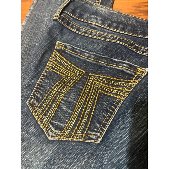 Seven 7 stylish jeans with rhinestone button Sz 8 - Picture 2 of 6